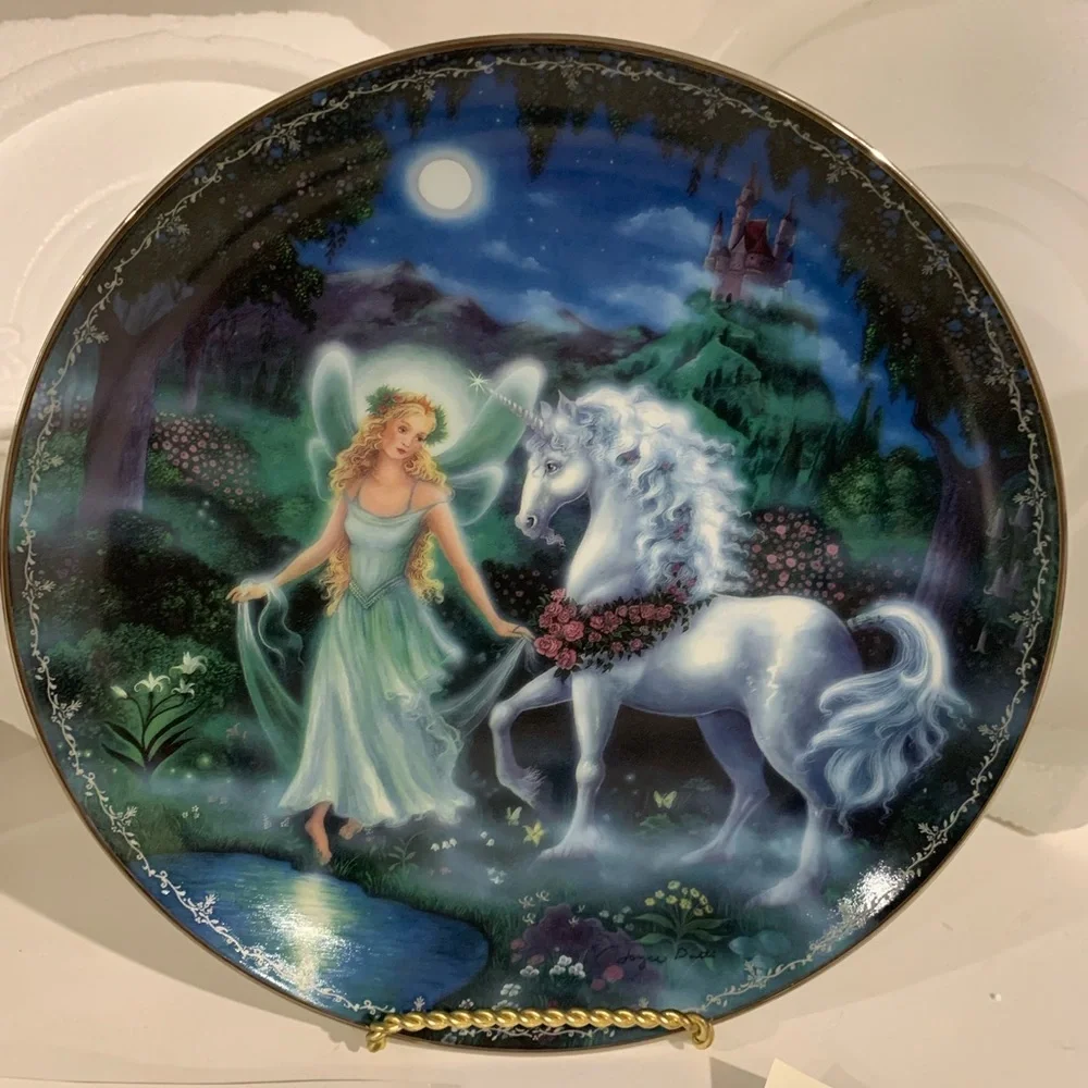 The Bradford Exchange Moonlight Trail  By Joyce Patti Plate # 1668A